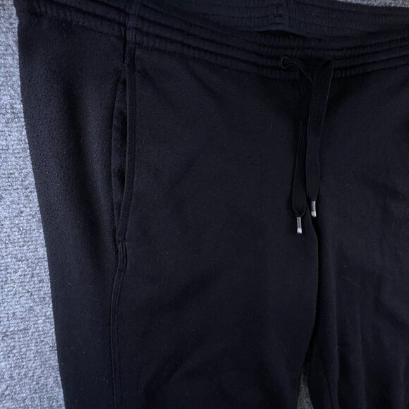 Adidas Sweatpants Womens Medium Joggers Lounge Drawstring Athletic Black Fleece - Picture 4 of 16